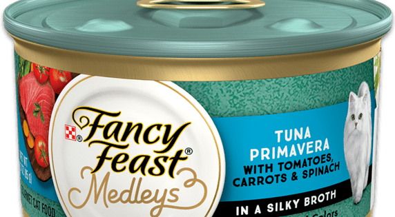 Fancy Feast Medleys Tuna Primavera With Tomatoes, Carrots & Spinach In A Silky Broth